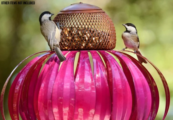 Coneflower Bird Feeder - Three Colours Available