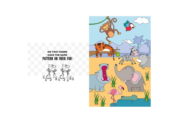 Paint Magic Wild Animals Kids Activity Book