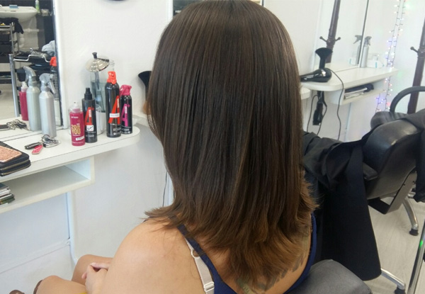 Keratin Treatment incl. Style Finish - Option for Global Colour, Treatment, Style Cut & Blow-Wave