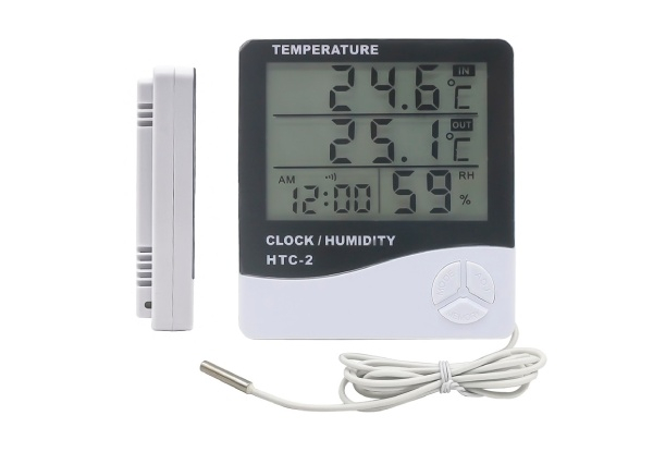 Digital LCD Thermometer And Temperature Humidity Monitor