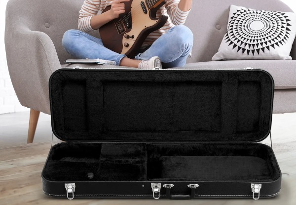 39-Inch Melodic Electric Guitar Case with Latch - Available in Two Colours & Two Styles