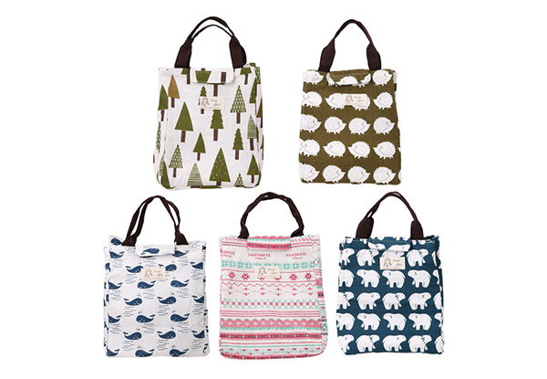 Canvas Lunch Bag - Five Designs Available