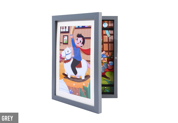 Kids Art Frame - Five Colours Available & Option for Two-Pack