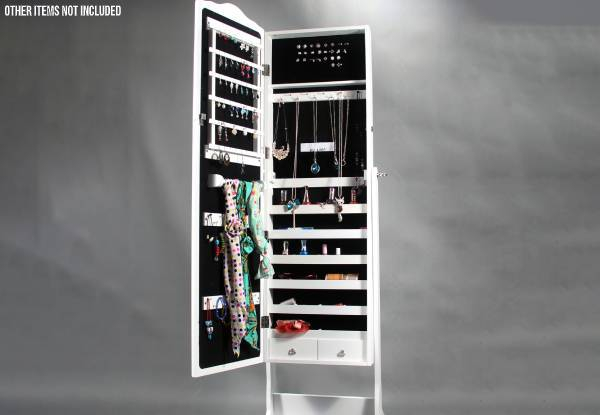Dressing Mirror Jewellery Cabinet incl. Lock