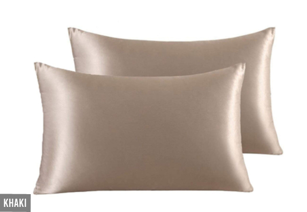 Two-Pack of Mulberry Silk Pillow Cases - Five Colours Available