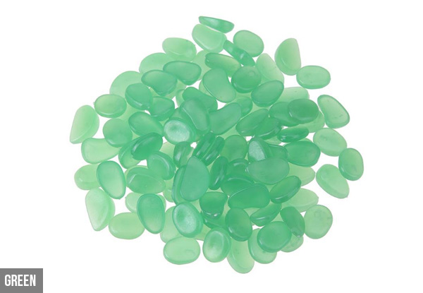 Solar Powered Glow-In-The-Dark Garden Pebbles - Four Colours Available