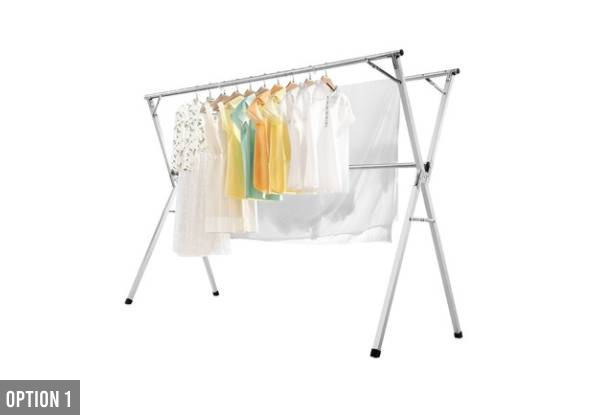 Foldable Clothes Drying Rack with 20 Hooks - Two Options Available