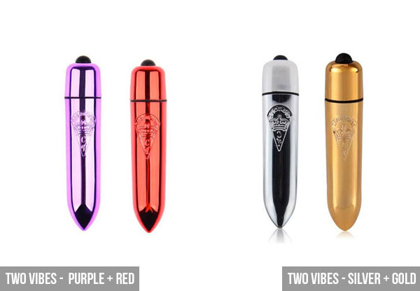 Metallic Mini Bullet Vibe with Options for Two - Four Colours Available