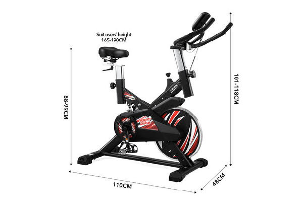 Genki Stationary Exercise Bike with LCD Display