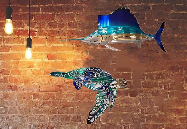 Marine Life Metal Wall Decor - Two Options Available