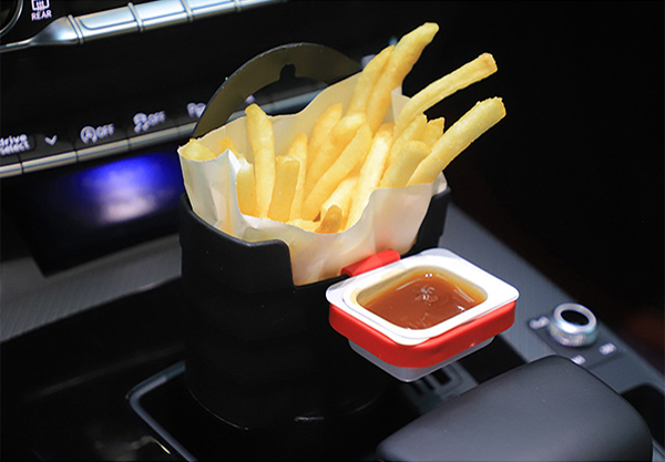 Universal Car French Fry & Sauce Holder Set
