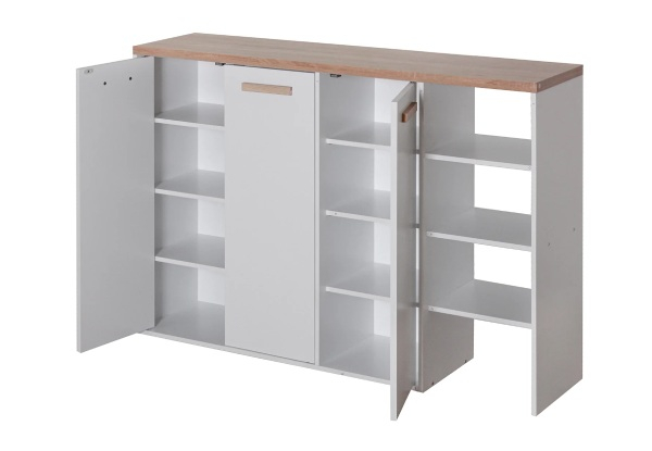 Orewa Shoe Cabinet with Open Shelf