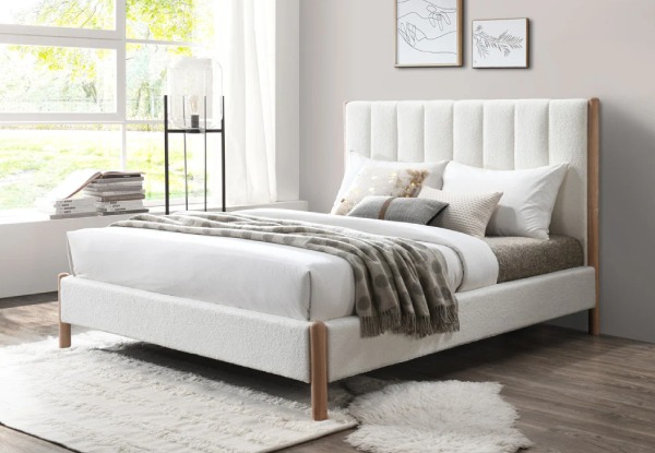 Tokoroa Fabric Queen Bed Frame