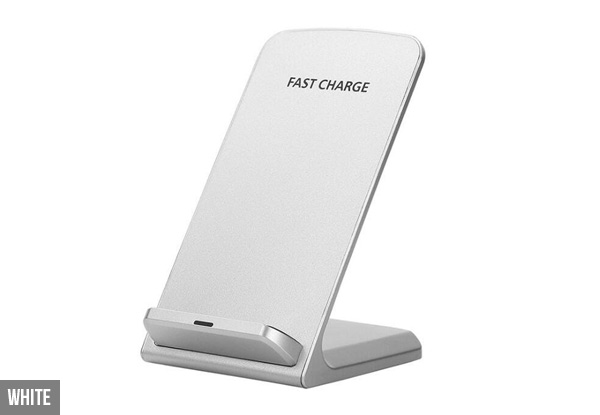 Wireless Phone Charging Stand with Option to incl. IOS Receiver - Two Colours Available