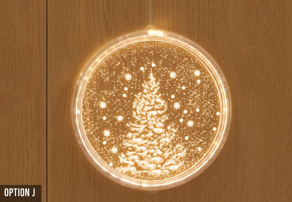 Christmas Decoration Disk Lights - Ten Options Available