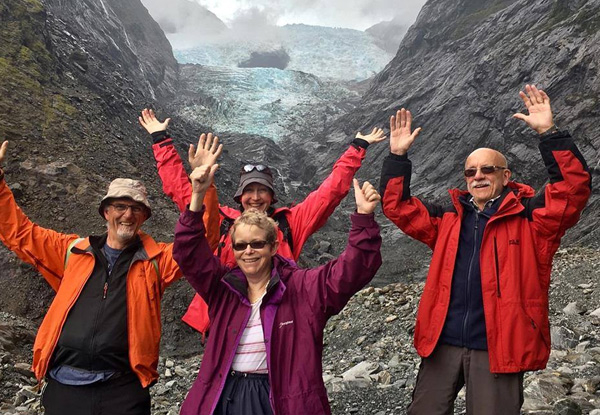 Franz Josef Glacier Guided Eco Tour incl. a Hot Drink & Biscuits for One Person - Options for Two or Four People