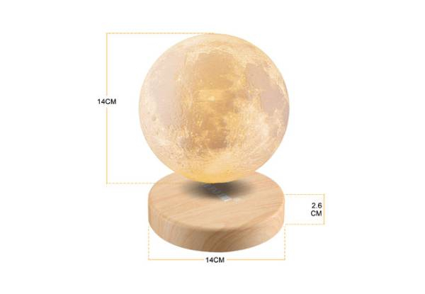 Levitating Spinning Moon Light LED Lamp