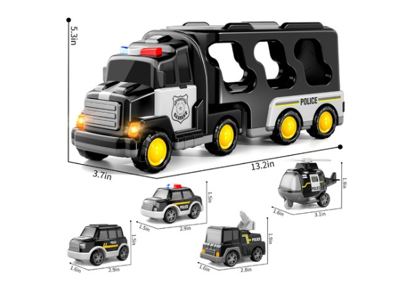 Kids Five-in-One Police Truck Toy