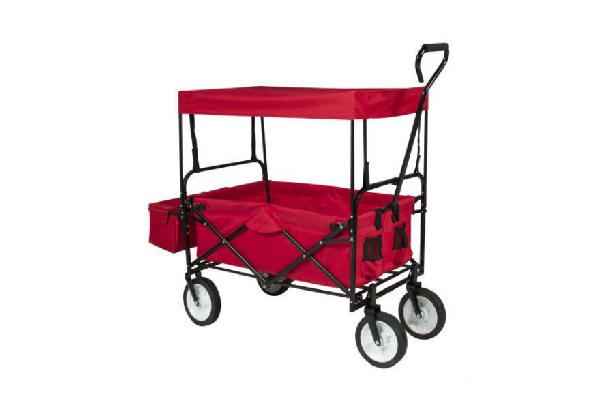 Double-Layer Folding Wagon with Canopy