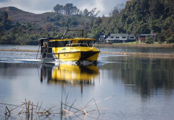 New & Unique to KJet Rotorua, Manupirua Hot Pools & Mokoia Island Magic Trip - Options for a Child or Adult