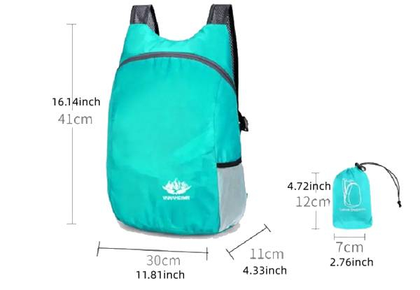 20L Lightweight Foldable Backpack - Eight Colours Available