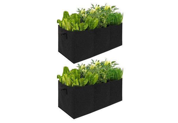 Fabric Plant Grow Bag with Handles - Option for Two