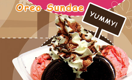 $6 for Two Large Milk Shakes, Ice Cream Sundaes, Smoothies or Bubble Teas (value up to $13.80)