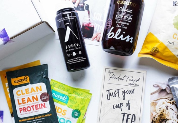 Delight Box Monthly Subscription incl. Up to Eight Health Food & Natural Beauty Products - Options for One, Three, or Six-Month Subscription