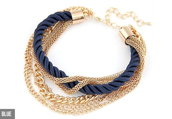 Rope Chain Bracelet - Five Colours Available