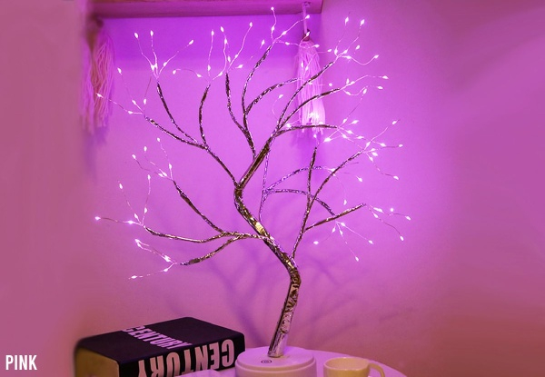 LED Tree Lights Table Lamp - Four Colours & Option for Two Available