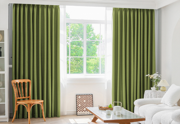 Two-Piece Marlow Blockout Curtain - Available in Four Colours & Three Sizes