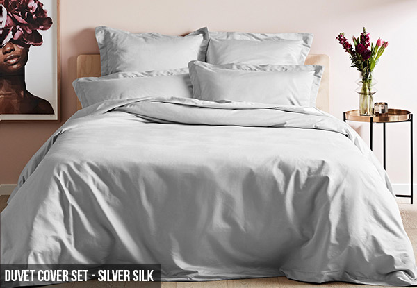 Mille 1000TC Duvet Cover Set Range - Four Colours & Four Options Available with Free Delivery