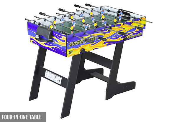 Four-In-One Game Table incl. Table Tennis, Foosball, Hockey & Pool - Option for Soccer Game Table Available
