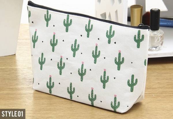 Cactus Make-Up Bag - Three Styles & Option for Two Available with Free Delivery