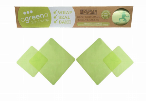 Four Pack of Agreena 3 in 1 Silicone Wraps