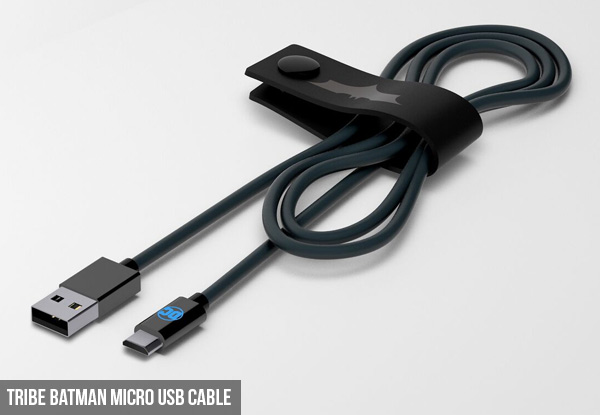 Tribe Batman, Wonder Woman or Stormtrooper Micro USB Cable