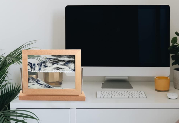 Dynamic 3D Sand Art Frame Decor - Available in Three Colours
