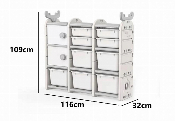 Kids Multi-Bin Storage Shelf - Two Options Available