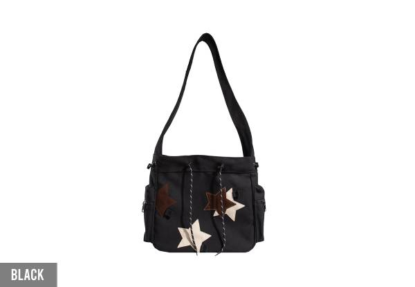 Canvas Star Crossbody Bag - Available in Three Colours & Option for Two-Pack