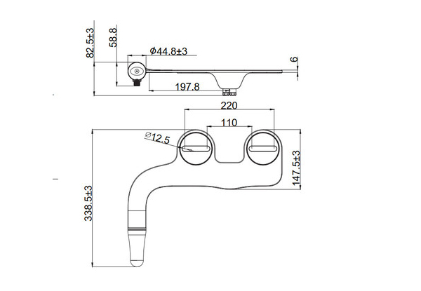 Adjustable Water Pressure Bidet Attachment