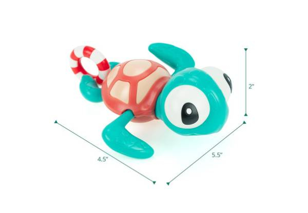 Turtle with Pull String Swim Ring Bath Toy