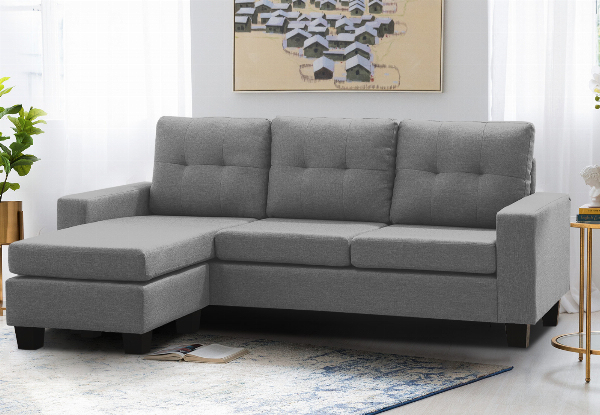 Robyn Sectional Sofa Set with Ottoman Linen - Three Colours Available