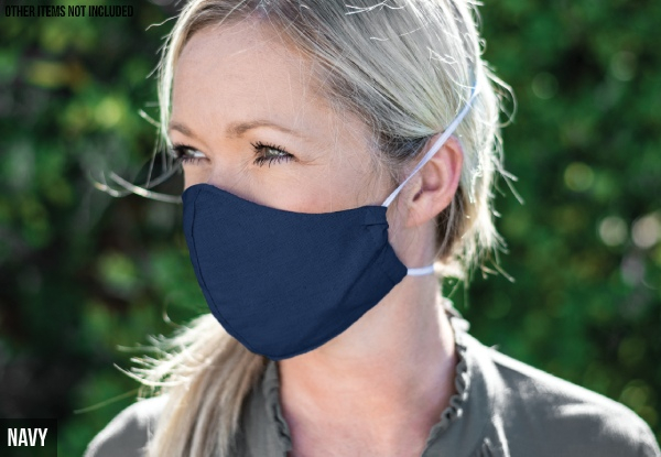 Kind Face Washable Linen Facemask - Three Sizes & Four Colours Available