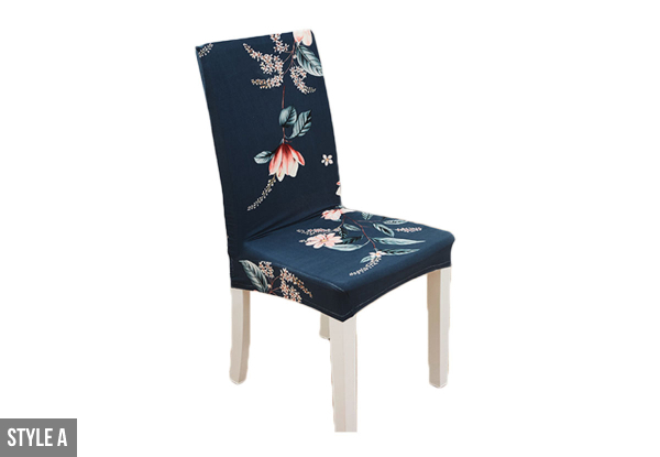Two-Pack Plant Printed Chair Covers - Five Styles Available & Option for Four or Six-Pack