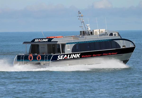 $20 for an Adult's Return Weekend Ferry Ticket to Waiheke Island from Pine Harbour or $15 for a Child's Ticket (value up to $28)