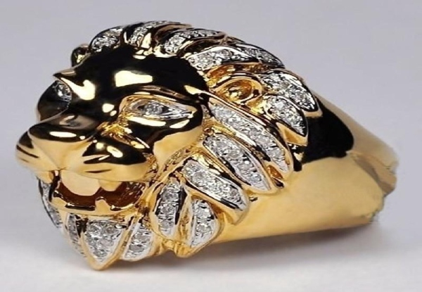 Lion Head Ring - Two Colours & Eight Sizes Available