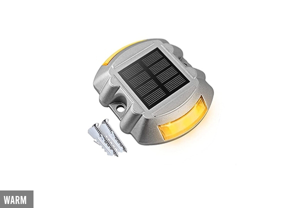 Solar Driveway Warning Step Light - Three Colours Available