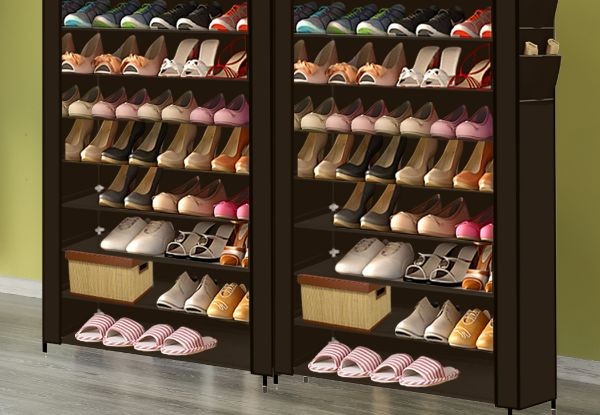 Levede 10-Tier Portable Shoe Rack Storage - Available in Three Colours & Option for Two-Piece