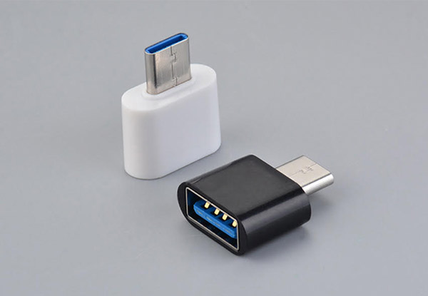 USB to Type-C Adapter - Two Colours & Option for Two Available with Free Delivery