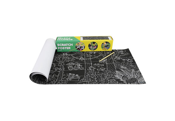 Two-Pack of 2-Metre Scratch Art Posters